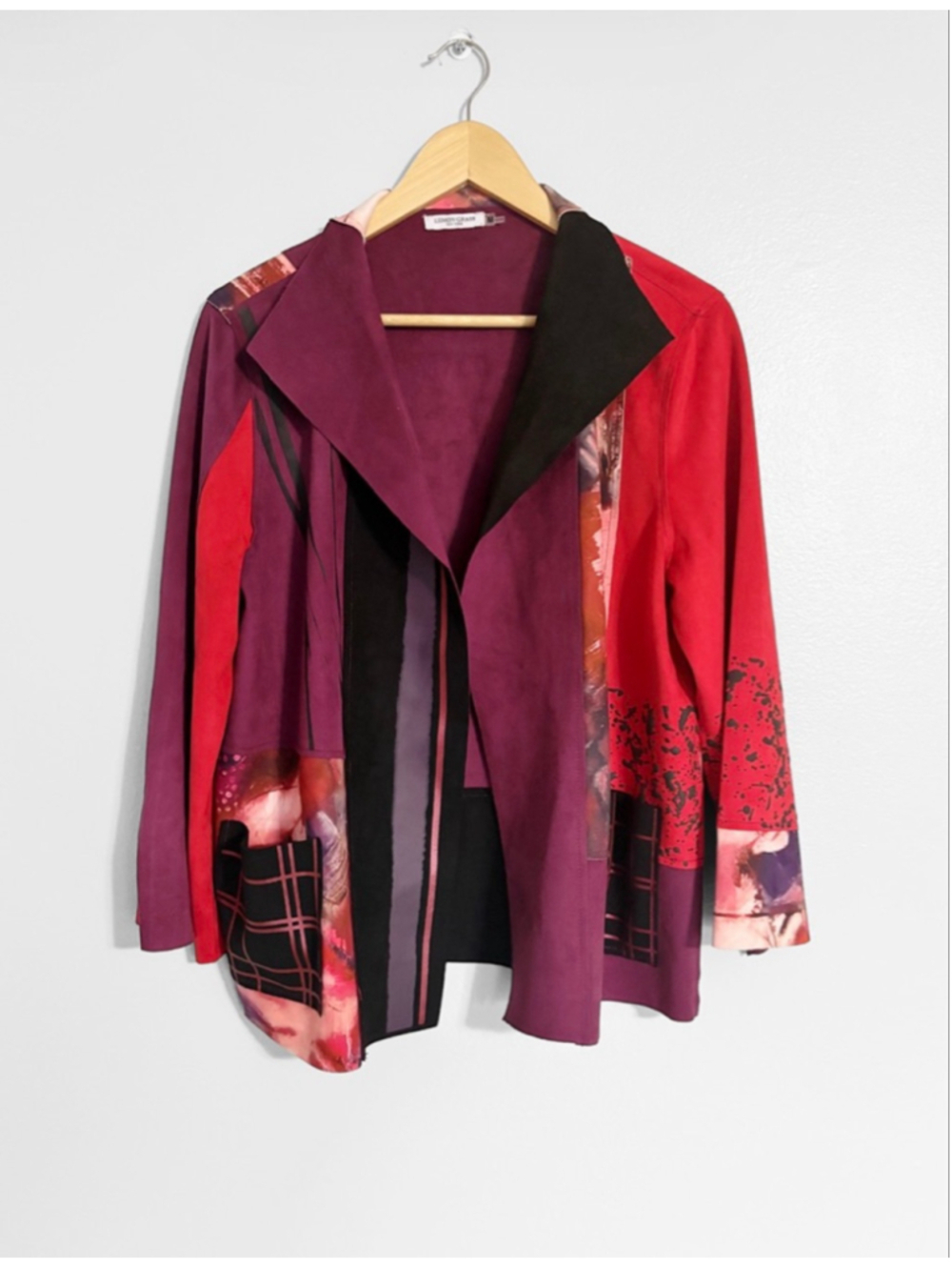 Lemon Grass Faux Suede Artistic Jacket or Blazer